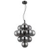 Illuminazione Globo Lighting Conor Lampadario a sospensione Cromo, Nero, 13-Luci