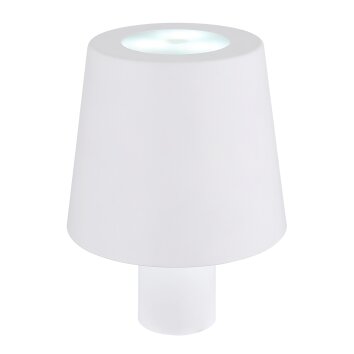 Illuminazione Globo Lighting Yara Lampada da tavolo LED Bianco, 1-Luce, Cambia colore