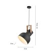 Illuminazione Leuchten Direkt 2.0 Lampada a sospensione LED Marrone, Nero, 1-Luce