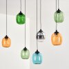 Moyrourkan Lampadario a sospensione, Lampada a sospensione, Lampada a sospensione a cluster LED Blu, Verde, Chiaro, Arancione, Grigio fumo, 1-Luce