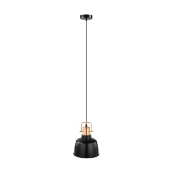 Eglo BODMIN Lampadario a sospensione Ramato, Nero, 1-Luce