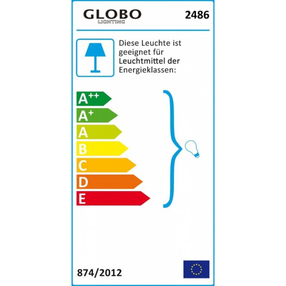 Lampada da tavolo blu direzionabile GLOBO LIGHTING 2486 Idea Luce di  Filippi - Carrù(Cuneo)