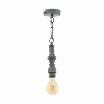 Eglo CHEPSTOW Lampadario a sospensione Argento, 1-Luce