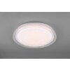 Reality Heracles Plafoniera LED Bianco, 1-Luce, Telecomando