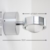 Harare Applique LED Alluminio, 1-Luce