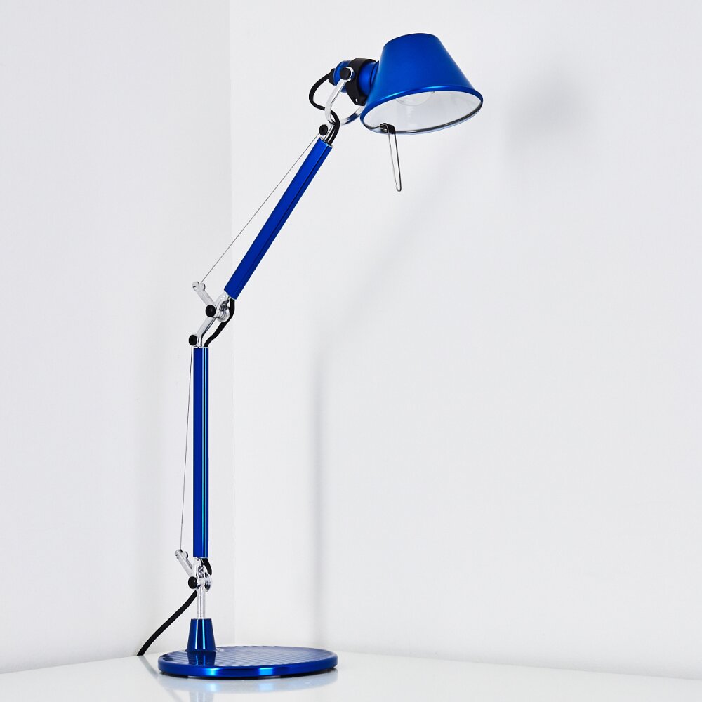 Lampada da tavolo Tolomeo Micro alluminio (blu e nero), Artemide