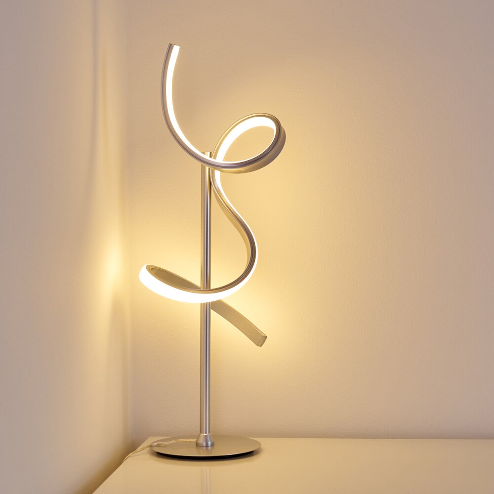 Lavaca Lampada da Tavolo LED Argento H3306796