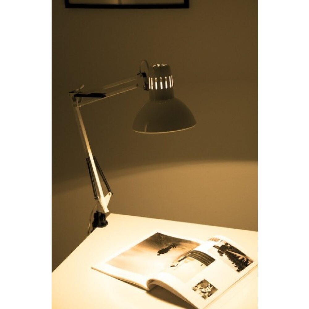 Brilliant - Lampada da scrivania a pinza HOBBY, colore: bianco - NUOVO –  bigeshop